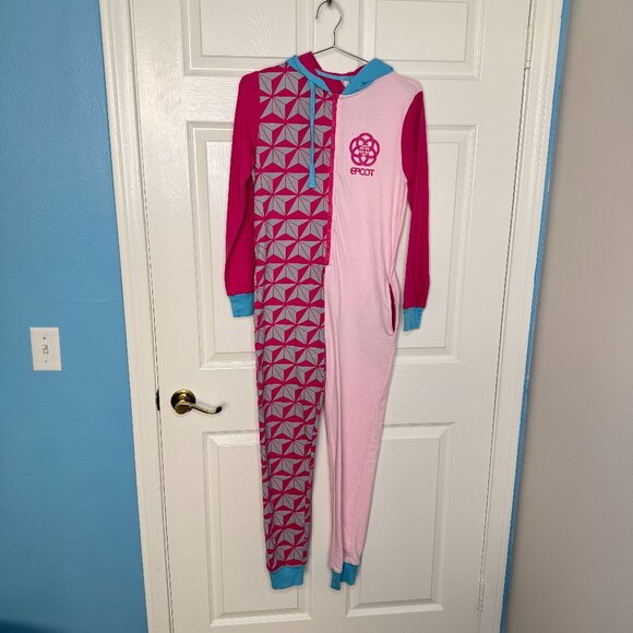 Disney Other - Disney Epcot Pink Adult Onesie